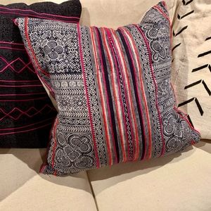 Embroidered Hmong Pillowcase